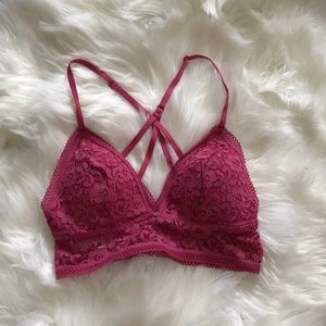 Target Xhilaration Pink Lace Bralette